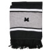 School team scarf black/heathergrey/white