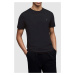 Bavlnené tričko AllSaints čierna farba, jednofarebné