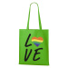 Plátená taška pride Love - podpora LGBT