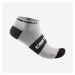CASTELLI Cyklistické ponožky členkové - LOWBOY 2 - čierna/biela