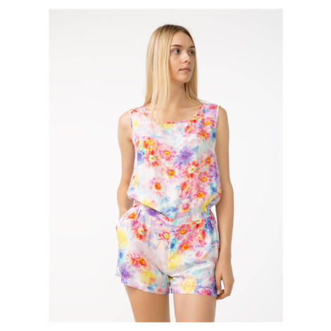 Conte Woman's Playsuits & Jumpsuits Floral-White