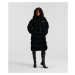 Kabát Karl Lagerfeld Quilted Long Coat Čierna