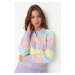 Trendyol Blue Color Block Knitwear Sweater