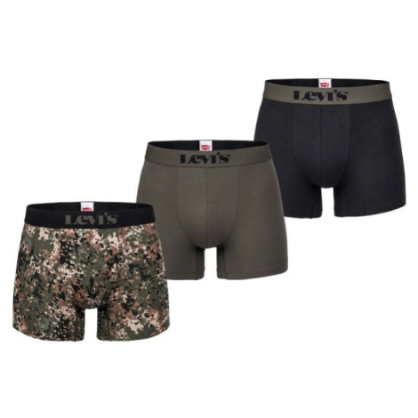 Levi's&reg; MEN BACK IN SESSION TRUNK 3P Pánske boxerky, khaki, veľkosť