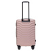 ROSEGOLD 4DIELNA SADA KUFROV PEAFOWL PEA01, SET OF 4 SUITCASES (L, M, S, XXS) WINGS, ROSE GOLD