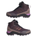 Dievčenské členkové zimné topánky ADIDAS Terrex Winter Mid Boa Rain.RDY shadow maroon red lilac