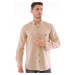 G723 DEWBERRY MEN'S SHIRT-BEIGE