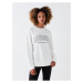 LC Waikiki Crew Neck Printed Long Sleeve Oversize Women's Sweatshirt