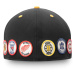 NHL produkty čiapka flat šiltovka Original Six Fitted - Black/Gold