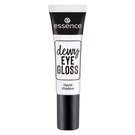 Essence  Liquid Dewy Eye Gloss Eyeshadow - 01 Crystal Clear  Očné tiene & podkladové bázy Biela