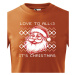 Detské vianočné tričko s potlačou Vianočného Santa - skvelé vianočné tričko