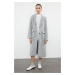 Trendyol Gray Woolen Soft Textured Waist Coat