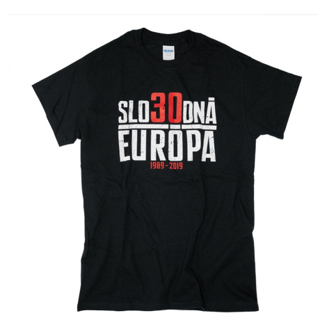 Slobodná Európa tričko 30 rokov Čierna