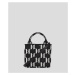 Kabelka Karl Lagerfeld K/Monogram Knit Sm Tote Čierna