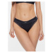 Tommy Hilfiger Klasické nohavičky Bikini Satin UW0UW04822 Modrá