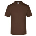 James&amp;Nicholson Unisex tričko JN001 Brown