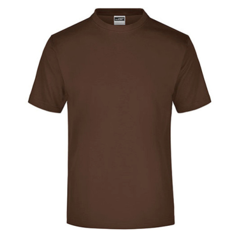 James&amp;Nicholson Unisex tričko JN001 Brown