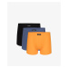 Boxer shorts Atlantic 3SMH-048 A'3 M-2XL black-yellow-denim 011