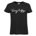 Tommy Hilfiger REG C-NK SIGNATURE TEE Dámske tričko, čierna, veľkosť