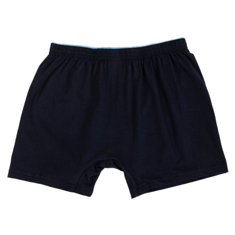 Men's boxer shorts made of cotton in dark blue