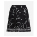 Sukňa Karl Lagerfeld Pleated Print Mini Skirt Circle Aop Black/White