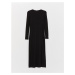 LC Waikiki Crew Neck Straight Long Sleeve Women's Dress