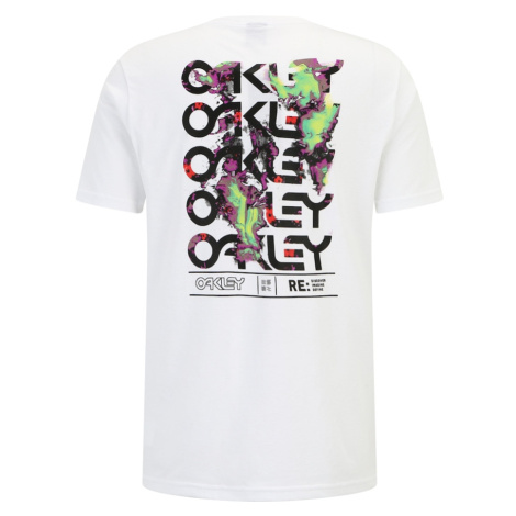 OAKLEY Funkčné tričko 'Wynwood'  nefritová / fialová / čierna / biela