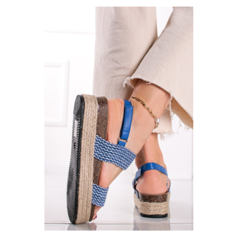 Modré platformové sandále Cecily Belle Women