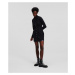 Šaty Karl Lagerfeld Jeans Klj Darted Denim Shirt Dress Čierna