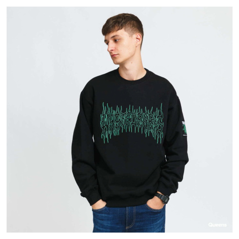 Mikina Wasted Paris Fire Cult Crew Neck Black