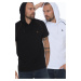 DOUBLE SET T8570 DEWBERRY HOODED MEN'S T-SHIRT-WHITE-BLACK