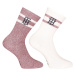 2PACK Women's socks Tommy Hilfiger high multicolor