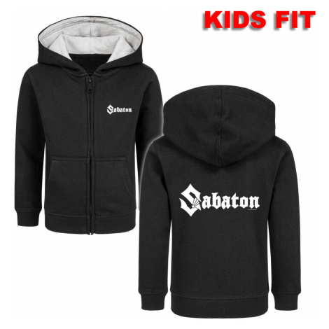 mikina s kapucňou METAL-KIDS Sabaton Logo Čierna