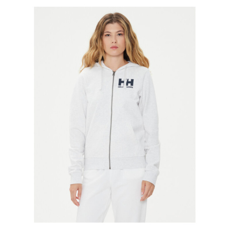 Helly Hansen Mikina W Hh Logo Full Zip Hoodie 2.0 34461 Biela Regular Fit