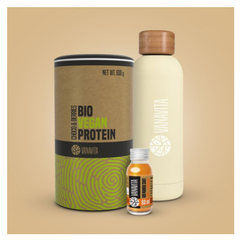 VanaVita BIO Vegan Protein 600 g čokoláda & bobule