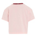 Obojstranné bavlnené tričko Tommy Hilfiger ružová farba