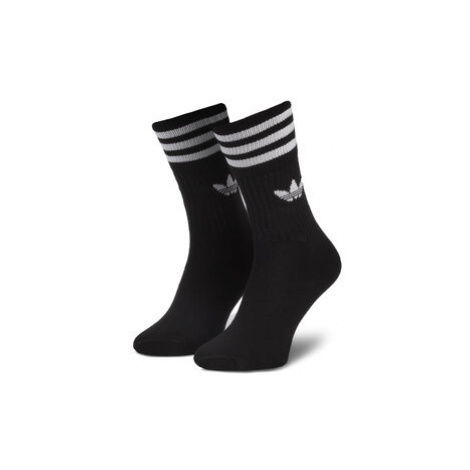 Adidas Súprava 3 párov vysokých ponožiek unisex Solid Crew Sock S21490 Čierna
