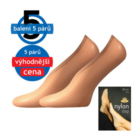 Lady B Nylon 20 Den Silonové ponožky - 5 párov BM000000615800100514 golden UNI