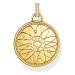 Thomas Sabo PE962-471-7 Gold-plated pendant with wheel of fortune