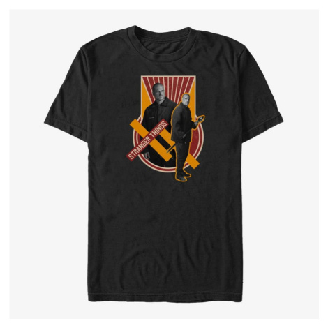 Queens Netflix Stranger Things - Comrade Hopper Unisex T-Shirt Black