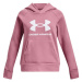 Under Armour RIVAL FLEECE BL HOODIE Dievčenská mikina, ružová, veľkosť