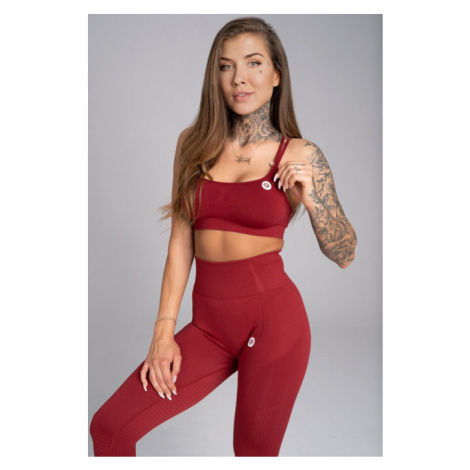 Športová podprsenka Seamless Bordo - Gym Glamour bordó