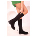 Soho Women's Black Suede Boots 18341
