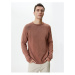 Koton Knitwear Sweater Washed Crew Neck Stitch Detail Cotton