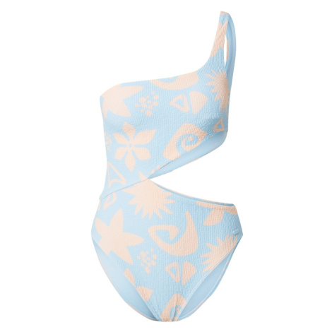 ROXY Jednodielne plavky 'COOL CHARACTER'  pastelovo modrá / marhuľová