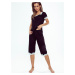 Pyjamas Eldar First Lady Aster kr/r S-XL black-ecru 001