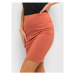 Kaffe Puzdrová sukňa Penny 501040 Oranžová Slim Fit