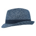 Myrtle Beach Melírovaný klobúk MB6700 - Tmavomodrý melír