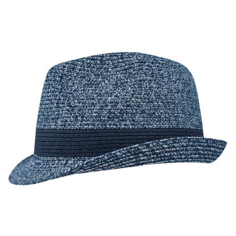 Myrtle Beach Melírovaný klobúk MB6700 - Tmavomodrý melír