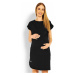 Čierne tehotenské šaty 1629C